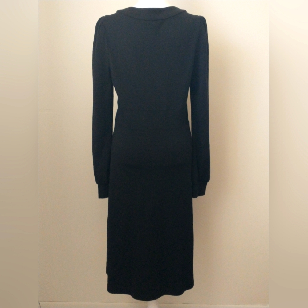 Diane Von Fursteberg wool puff sleeve midi sweater dress 10 - Picture 7 of 10